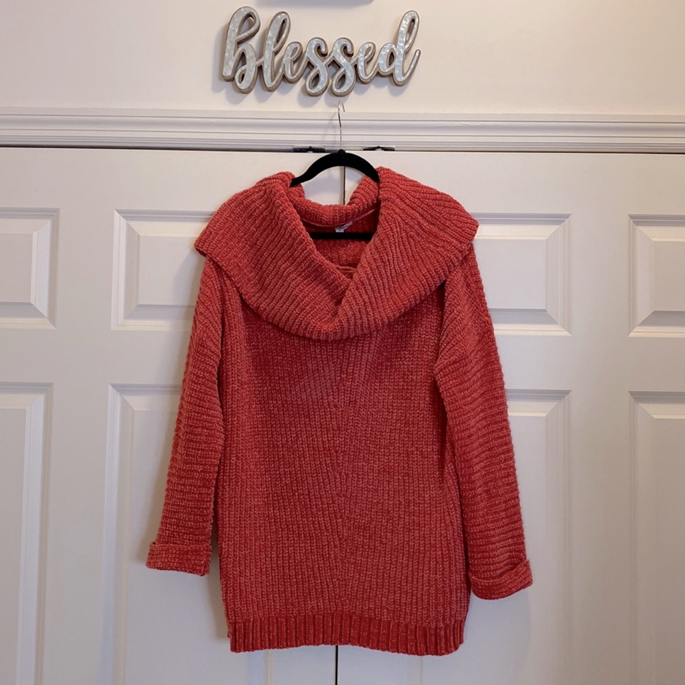 Red Chenille Sweater